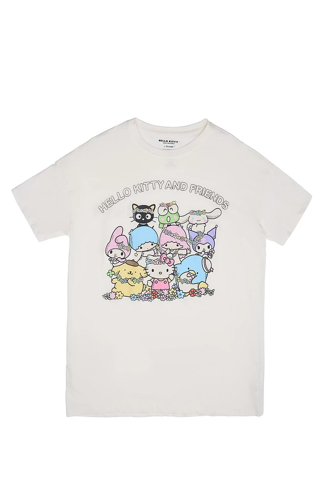 Hello Kitty And Friends Graphic Relaxed Tee