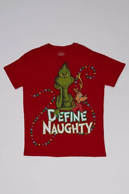 The Grinch Define Naughty Graphic Tee