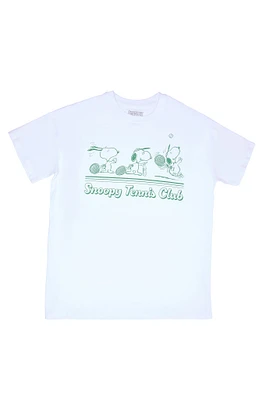 Peanuts Snoopy Tennis Graphic Relaxed Tee