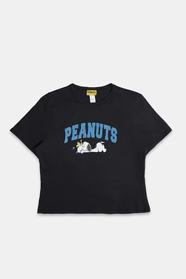 T-shirt ajusté imprime? graphique Peanuts Snoopy