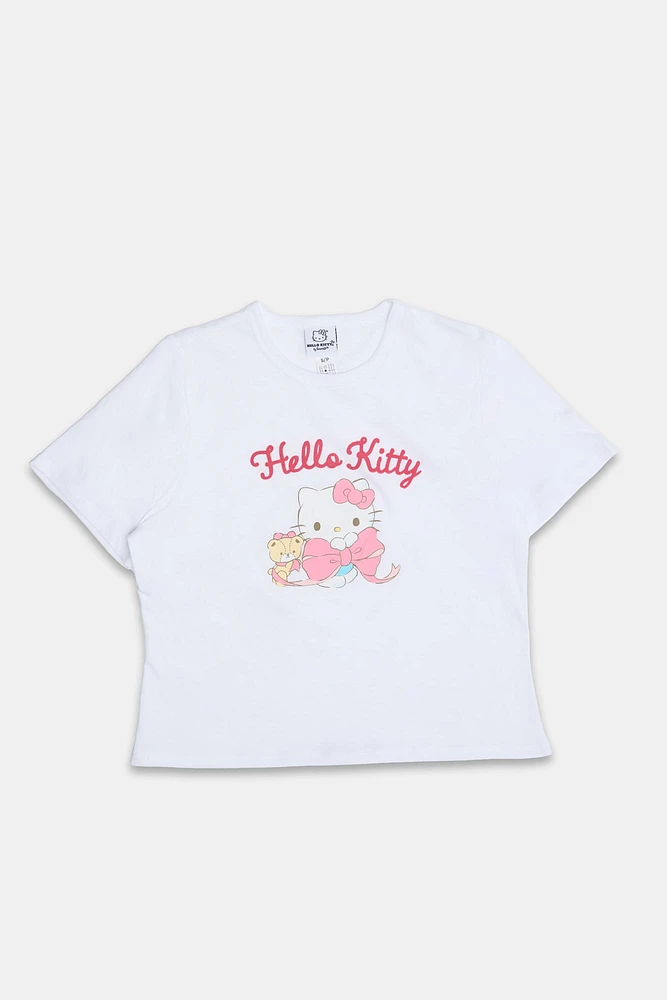 T-shirt ajusté imprime? graphique Hello Kitty