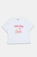 T-shirt ajusté imprime? graphique Hello Kitty