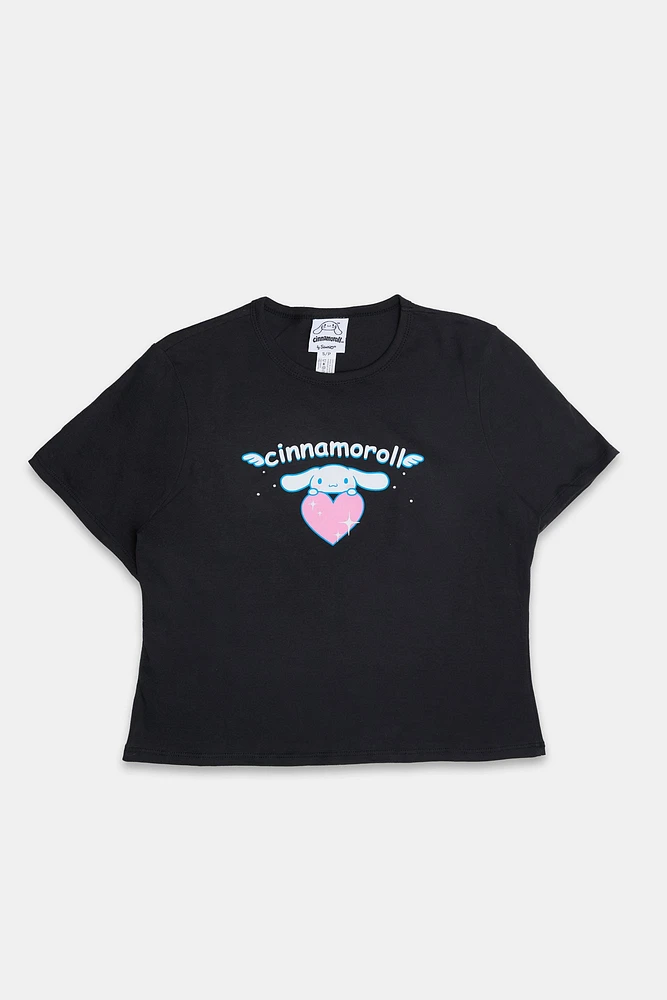 Cinnamoroll Heart Graphic Baby Tee