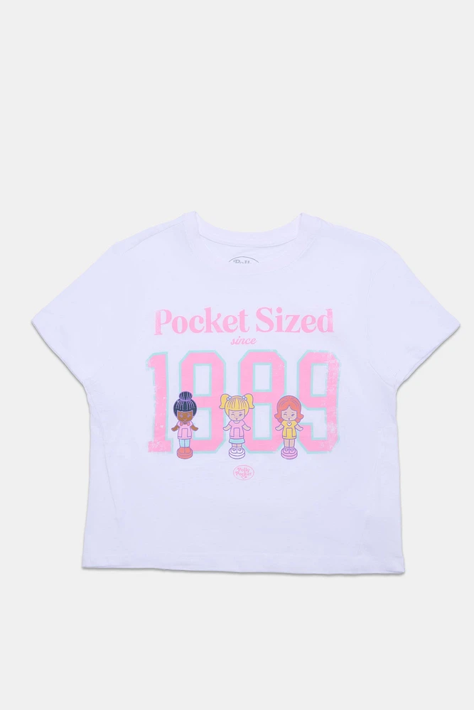 Polly Pocket Since 1989 Graphic Boxy Cropped Tee