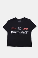 Formula 1 Graphic Boxy Cropped Tee