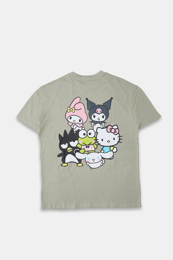 T-shirt coupe garçonne imprime? graphique Hello Kitty And Friends