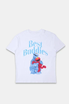 Sesame Street Best Buddies Graphic Boyfriend Tee