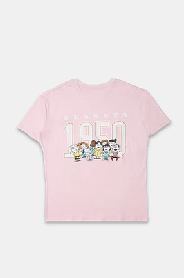 Peanuts Snoopy Since 1950 Graphic Boyfriend Tee