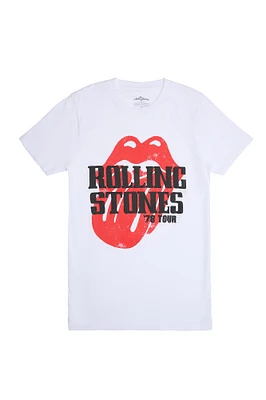 T-shirt décontracté imprimé graphique The Rolling Stones