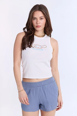 Cinnamoroll Graphic Rhinestones Tank Top