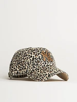 47 LISA LEOPARD CLEAN UP CAP - YANKEES