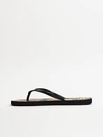 WOMENS BILLABONG DAMA BLACK OVERFLOW SANDALS