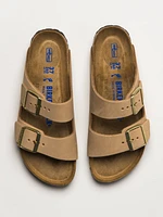 WOMENS BIRKENSTOCK ARIZONA SOFT FOOTBED NUBUCK SANDALS