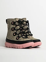 KIDS SOREL YOUTH EXPLORER LACE WATERPROOF BOOT