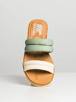 WOMENS SOREL ELLA II PUFF SLIDE SAFARI - CLEARANCE