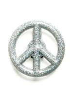 CROCS JIBBITZ - GLITTER PEACE SIGN - CLEARANCE