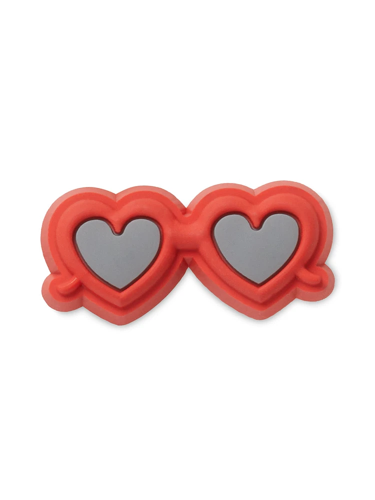 CROCS JIBBITZ - RED HEART SUNGLASSES