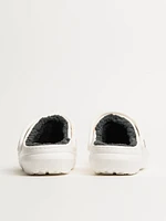 WOMENS CROCS CLASSIC LINED CLOG - WHITE/GREY