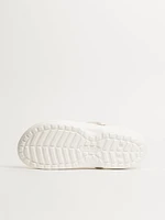 WOMENS CROCS CLASSIC LINED CLOG - WHITE/GREY