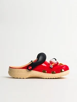 MENS CROCS PRINGLES CLASSIC CLOG - ORANGE/RED