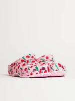WOMENS CROCS CLASSIC FRESH FRUITS CLOG - ROSE