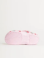 WOMENS CROCS CLASSIC FRESH FRUITS CLOG - ROSE