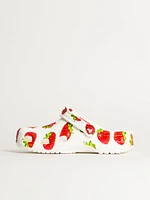 WOMENS CROCS CLASSIC FRUITS CLOG - STRAWBERRY