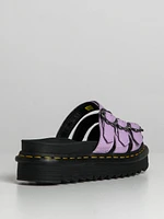 WOMENS DR MARTENS BLAIRE SLIDE FLOWER MILLED NAPPA - CLEARANCE