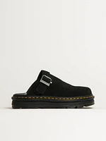 WOMENS DR MARTENS ZEBZAG SUEDE MULE - BLACK