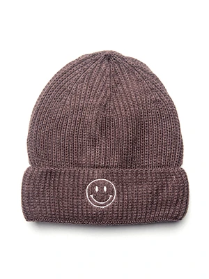 HARLOW RIBBED EMBROIDERED BEANIE