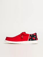 MENS HEY DUDE WALLY FUNK SOLO CUP SLIP-ON - RED