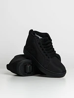 KIDS HEELYS RACER MID TRIPLE BLACK - CLEARANCE