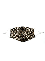 KW FASHION CORP LEOPARD PRINT MASK - DARK - CLEARANCE