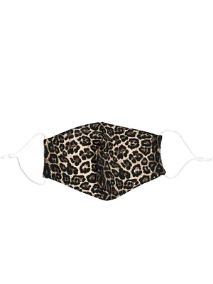 KW FASHION CORP LEOPARD PRINT MASK - CAMEL - CLEARANCE