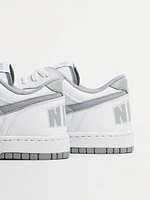 MENS NIKE BIG LOW SNEAKER - WHITE/WOLF GREY