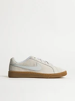 WOMENS NIKE COURT ROYALE SUEDE SNEAKERS - PLATINUM