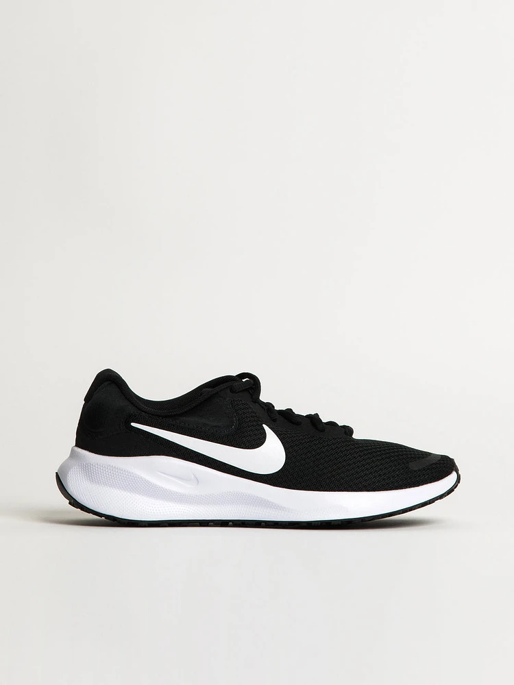 WOMENS NIKE REVOLUTION 7 RUNNING SHOE - BLACK/WHITE