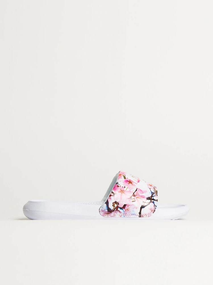 WOMENS NIKE VICTORI ONE SLIDE - WHITE/FLORAL PRINT