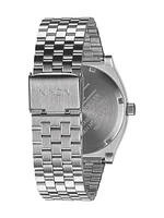 NIXON TIME TELLER - ALL SILVER WATCH