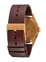 NIXON SENTRY LEATHER WATCH