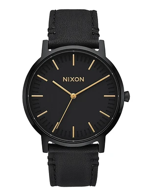 NIXON PORTER LEATHER WATCH