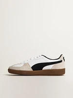 MENS PUMA PALERMO LEATHER SNEAKER - WHITE/VAPOR GRAY/BLACK/GUM