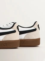 MENS PUMA PALERMO LEATHER SNEAKER - WHITE/VAPOR GRAY/BLACK/GUM