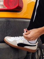 MENS PUMA PALERMO LEATHER SNEAKER - WHITE/VAPOR GRAY/BLACK/GUM