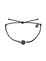 PURA VIDA MOOD CHARM BRACELET - BLACK - CLEARANCE