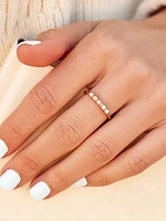 PURA VIDA MINI PEARL PAVE RING