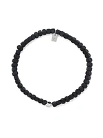 PURA VIDA COATED HEMATITE STRETCH BRACELET