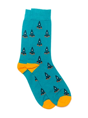 SCOUT & TRAIL TO THE MOON ROCKET SOCKS - CLEARANCE