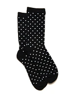 SCOUT & TRAIL PIN DOT PRINT SOCK - BLACK