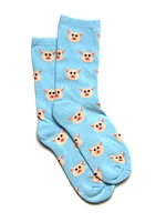 SCOUT & TRAIL PIG PRINT SOCK - BLUE